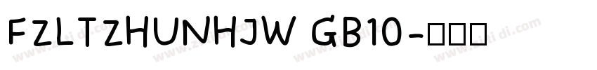 FZLTZHUNHJW GB10字体转换